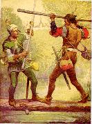 Robin Hood and Little John Louis Rhead